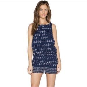 Joie Kayture Silk Romper Dark Navy Sz XS